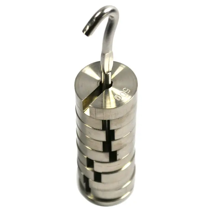 Shop Now EISCO Stainless Steel Slotted Set of Masses with Hanger, 9 Weights